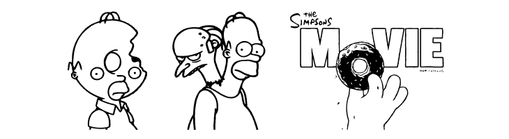 Simpsons Treehouse of Horror  Free Fonts Download