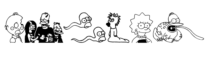 Simpsons Treehouse of Horror  Free Fonts Download