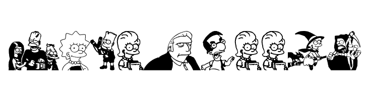 Simpsons Treehouse of Horror  Free Fonts Download