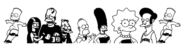 Simpsons Treehouse of Horror  Free Fonts Download