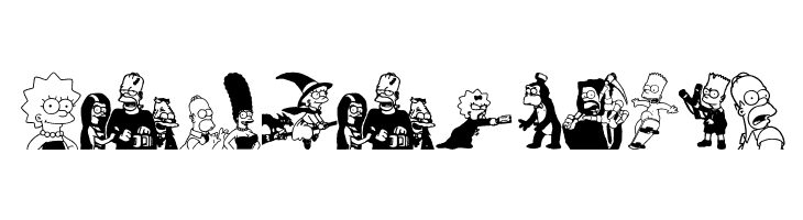 Simpsons Treehouse of Horror  Free Fonts Download