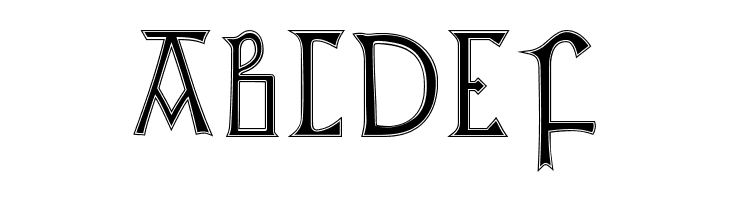 British Outline Majuscules  Free Fonts Download