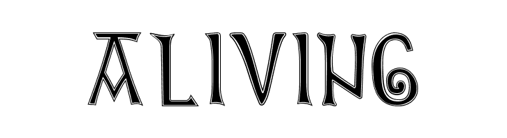 British Outline Majuscules  Free Fonts Download