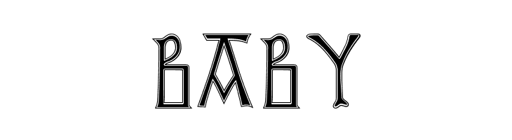 British Outline Majuscules  Free Fonts Download