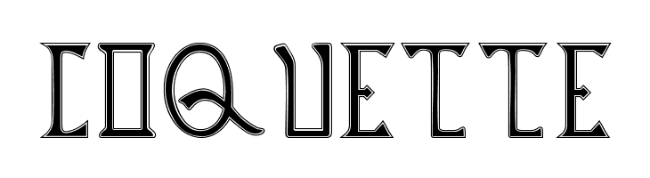 British Outline Majuscules  Free Fonts Download