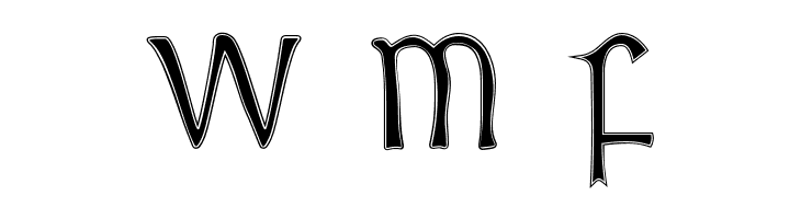British Outline Majuscules  Free Fonts Download