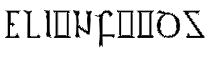 British Outline Majuscules  Free Fonts Download