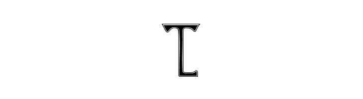 British Outline Majuscules  Free Fonts Download