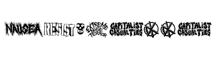 punk rawk dingbatz  Free Fonts Download