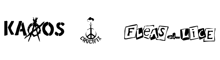 punk rawk dingbatz  Free Fonts Download