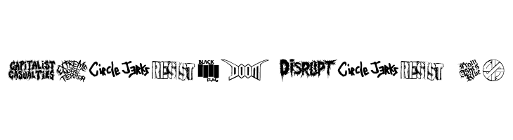 punk rawk dingbatz  Free Fonts Download