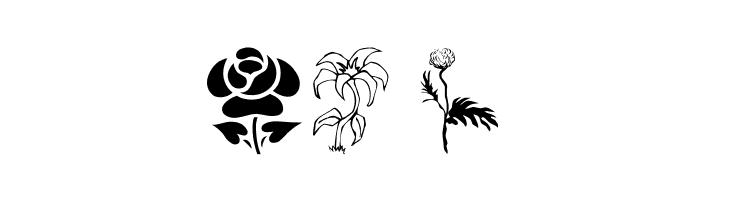wmflowers1  Free Fonts Download