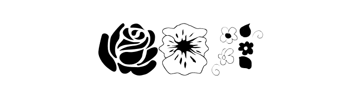 wmflowers1  Free Fonts Download