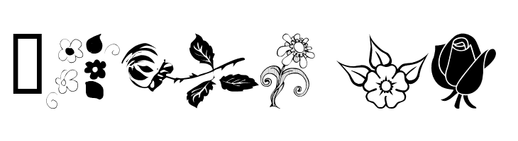 wmflowers1  Free Fonts Download