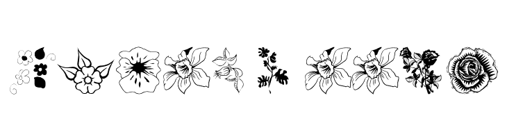 wmflowers1  Free Fonts Download