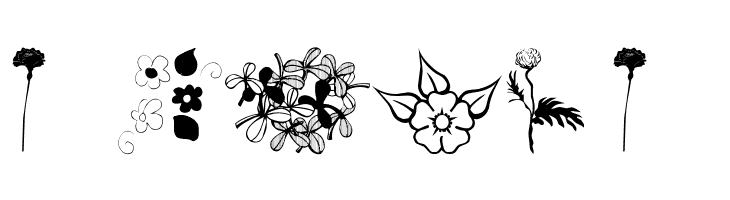 wmflowers1  Free Fonts Download