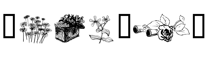 wmflowers2  Free Fonts Download