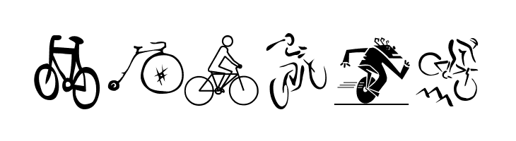 Cycling  Free Fonts Download