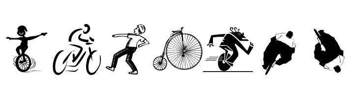 Cycling  Free Fonts Download