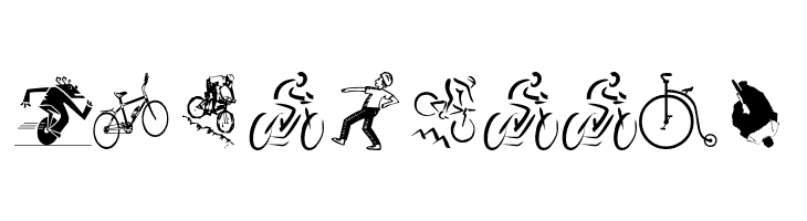 Cycling  Free Fonts Download