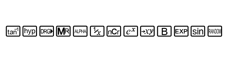 CalcHux  Free Fonts Download