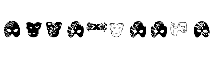Mascaras de Veneza  Free Fonts Download
