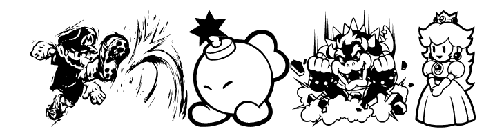 Mario and Luigi  Free Fonts Download