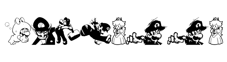 Mario and Luigi  Free Fonts Download