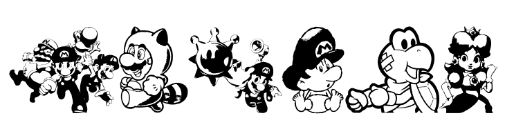 Mario and Luigi  Free Fonts Download