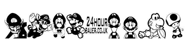 Mario and Luigi  Free Fonts Download