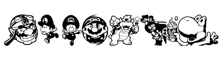 Mario and Luigi  Free Fonts Download