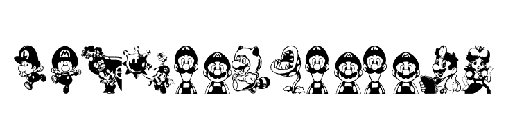 Mario and Luigi  Free Fonts Download