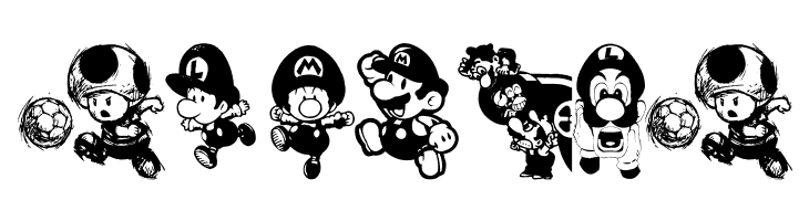 Mario and Luigi  Free Fonts Download