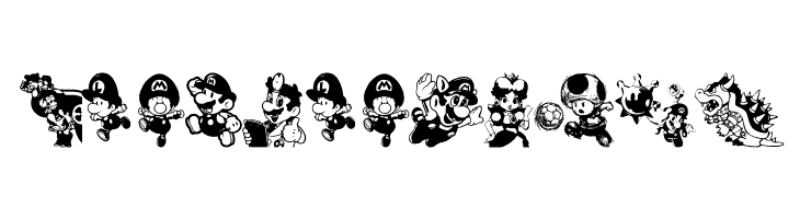 Mario and Luigi  Free Fonts Download