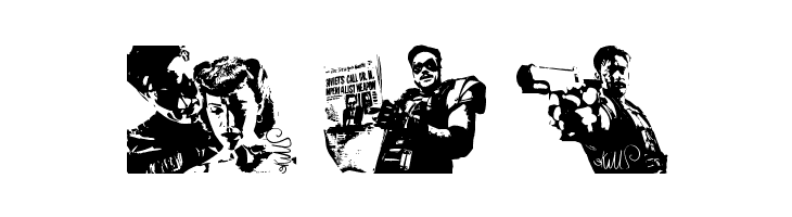 The Comedian Dingbats  Free Fonts Download