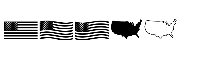 US Flag  Free Fonts Download