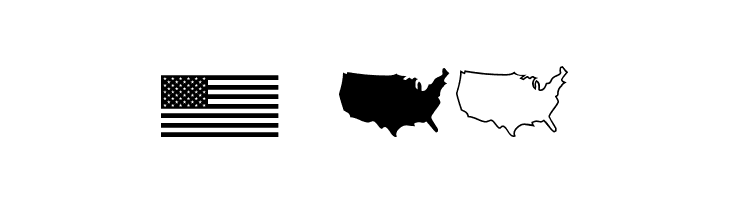 US Flag  Free Fonts Download