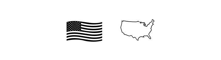 US Flag  Free Fonts Download