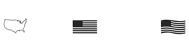 US Flag  Free Fonts Download
