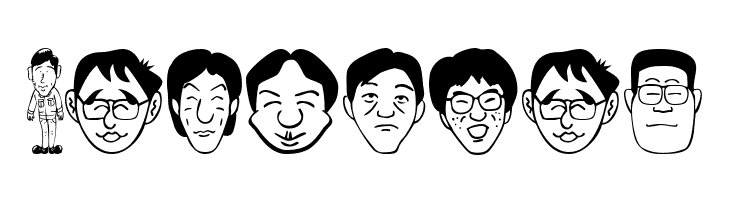 SakabePeople02  Free Fonts Download