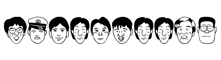 SakabePeople02  Free Fonts Download