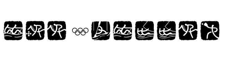 Olympic Beijing Picto  Free Fonts Download