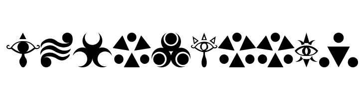 Hylian Symbols  Free Fonts Download