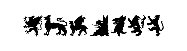 SL Mythological Silhouettes  Free Fonts Download