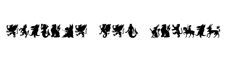 SL Mythological Silhouettes  Free Fonts Download