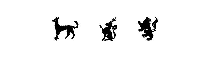 SL Mythological Silhouettes  Free Fonts Download