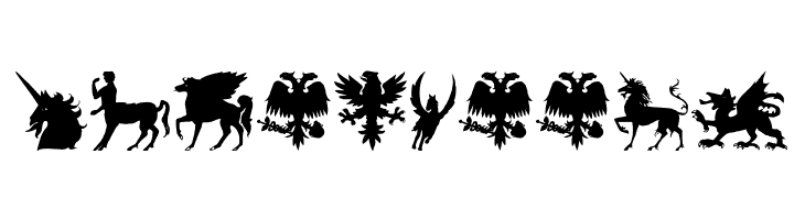 SL Mythological Silhouettes  Free Fonts Download