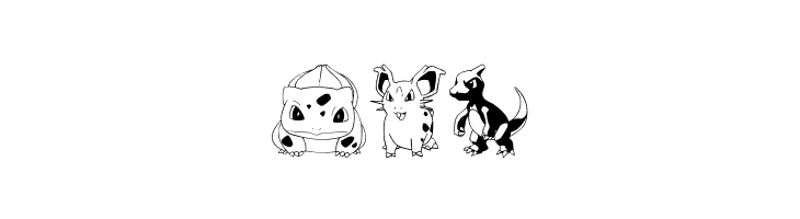 Pokemon Kiddy Ding  Free Fonts Download