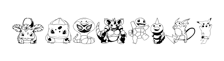 Pokemon Kiddy Ding  Free Fonts Download