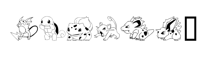 Pokemon Kiddy Ding  Free Fonts Download